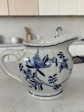 Blue Danube Blue Onion 8oz Cream Pitcher
